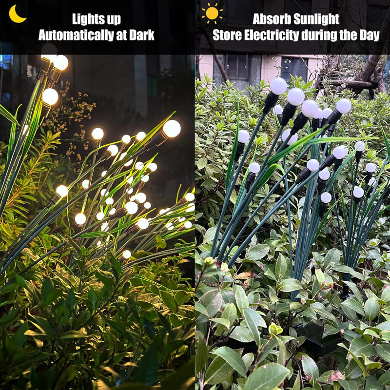 Leaf branch solar garden lights cheap